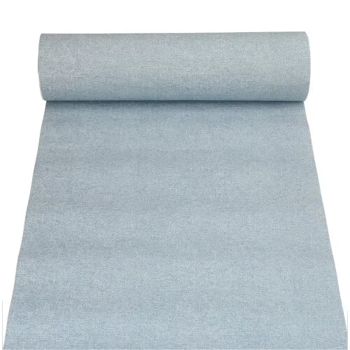 Tafellopers, stofkarakter, PV-Tissue Mix “Royal Collection” 24 m x 40 cm arctisch blauw Textile