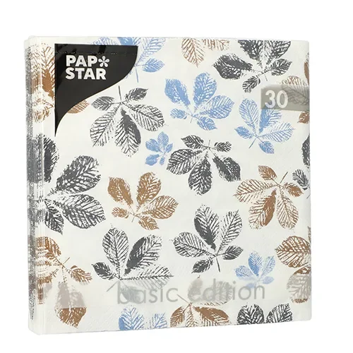 Servetten 3-laags 1/4 vouw 33 cm x 33 cm “Fallen Leaves”