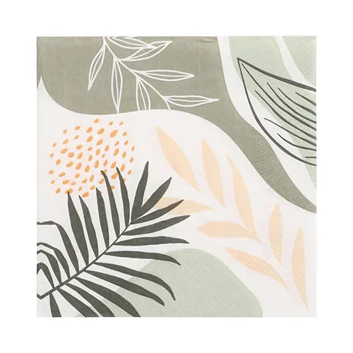 Servetten 3-laags 1/4 vouw 33 cm x 33 cm “Branch Silhouette”
