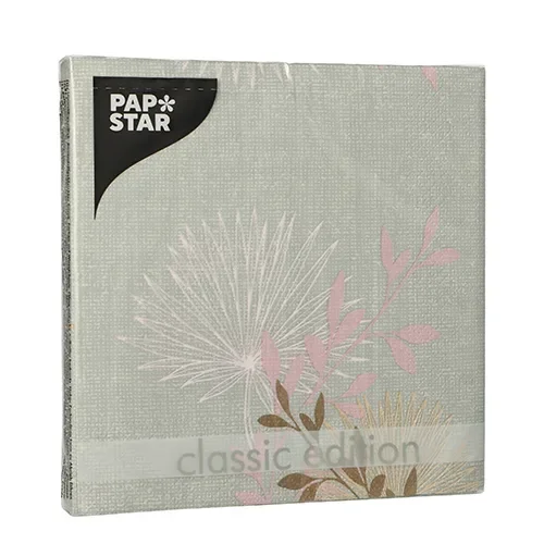Servetten 3-laags 1/4 vouw 33 cm x 33 cm Flora