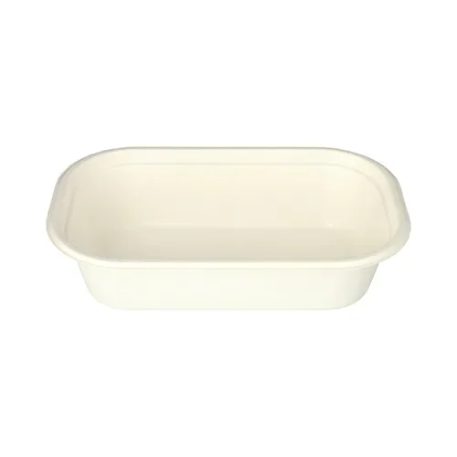 Gastronormbakken GN 1/4, suikerriet met PLA-coating hoekig 1,8 l 6,5 cm x 26,5 cm x 16,2 cm