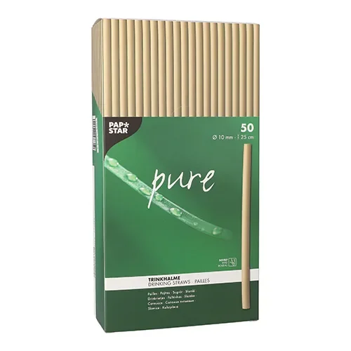 Drinkrietjes riet “pure” Ø 10 mm x 25 cm