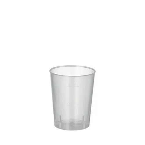 Herbruikbare shotglazen PP 4 cl Ø 4,3 cm x 5,2 cm, onbreekbaar