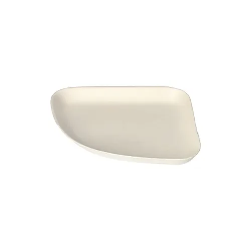Bord 1/4, Suikerriet “pure” 1,3 cm x 13 cm x 13 cm wit “Belle Vie, Ligne Carrée”