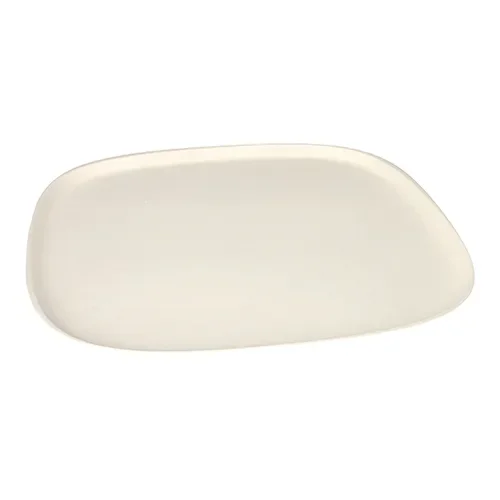 Bord groot, Suikerriet “pure” 1,3 cm x 30 cm x 30 cm wit “Belle Vie, Ligne Carrée”