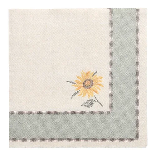 Servetten “Royal Collection” 1/4 vouw 40 cm x 40 cm Sunflower