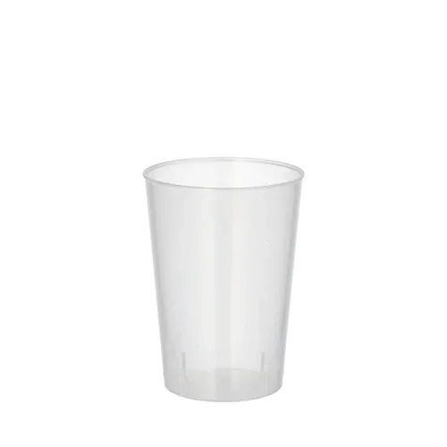 Drinkbekers, herbruikbaar PP 0,1 l Ø 5,2 cm x 7,4 cm transparant onbreekbaar