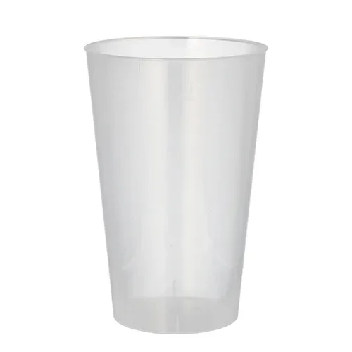 Drinkbekers, herbruikbaar PP 0,4 l Ø 8,6 cm x 13 cm transparant onbreekbaar