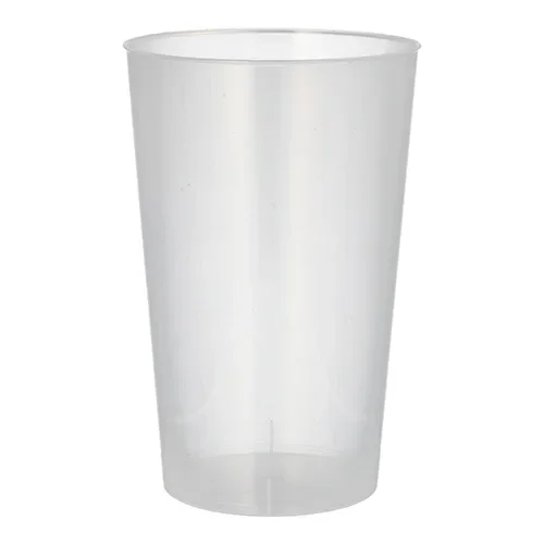 Drinkbekers, herbruikbaar PP 0,5 l Ø 9,1 cm x 14 cm transparant onbreekbaar