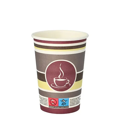 Drinkbekers, Karton “To Go” 0,25 l Ø 8 cm x 11 cm