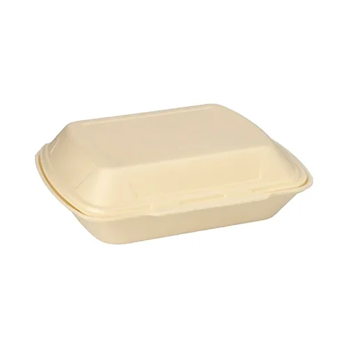 Menuboxen met deksel, Xps 1-vaks 7,5 cm x 24,3 cm x 20,8 cm creme