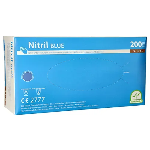 Medi-Inn Handschoenen Nitril poedervrij Blue blauw Maat maat XL