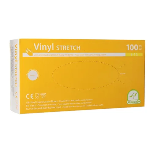 Medi-Inn Handschoenen Vinyl poedervrij Stretch Maat maat S