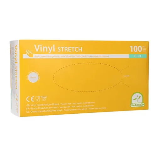 Medi-Inn Handschoenen Vinyl poedervrij Stretch maat L