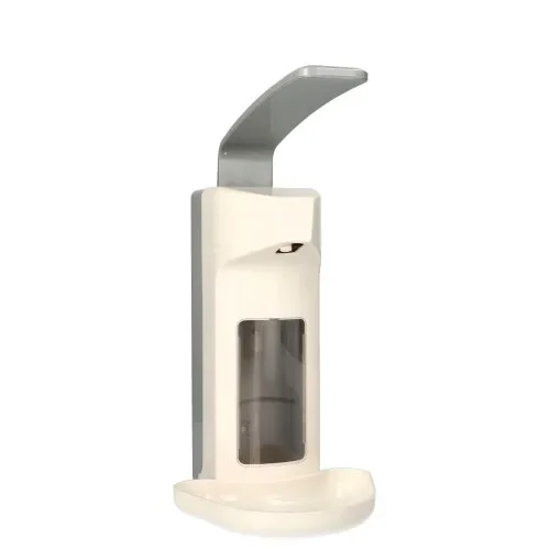 Zeepdispenser voor wandmontage 30 cm x 15 cm x 21 cm wit Kunststof 500 ml met lekbak