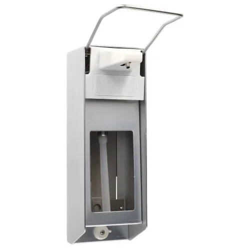 Zeepdispenser voor wandmontage 28,5 cm x 9,5 cm x 23 cm Aluminium 1000 ml, Lange hendel + incl