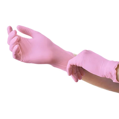 Medi-Inn Classic Handschoenen Nitril poedervrij roze “Nitril Pink Plus” Maat maat S