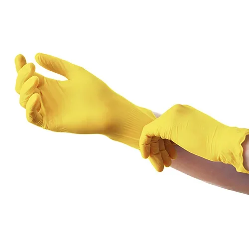 Medi-Inn Classic Handschoenen Nitril poedervrij geel “Nitril Yellow” maat L