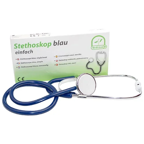 Medi-Inn stethoscoop 2,5 cm x 10 cm x 19,5 cm blauw, eenvoudig