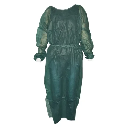 Medi-Inn jassen van vlies 136 cm x 140 cm donkergroen met tricot boord