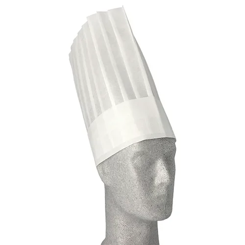 Work-inn/-PS Koksmuts, nonwoven 30 cm x 28 cm wit Toskana verstelbaar, passende plooien