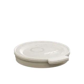 Deksels voor herbruikbare bekers Circulcup plat met ring, PP Ø 8 cm beige graphite Circulware