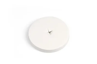 Deksels met kruisopening, karton Ø 9 cm wit