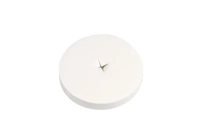 Deksels met kruisopening, karton Ø 9,2 cm wit