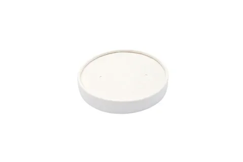Deksels voor soepbekers, karton Ø 9 cm wit
