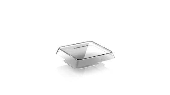 Deksels voor Circulbox, PP 15,6 x 15,6 x 2,45 cm transparant Circulware