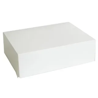 Gebaksdozen klein, karton 21 x 14 x 8 cm wit