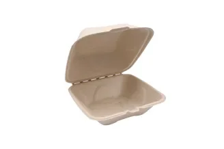Hamburgerboxen maxi, suikerriet 11,5 x 11 x 7,8 cm beige