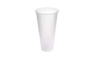 Milkshakebekers “herbruikbaar” 500 ml (24oz), PP Ø 9 x 17,8 cm transparant