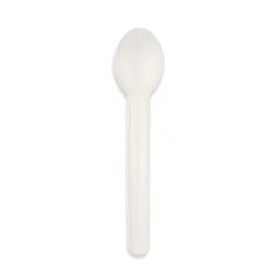 Lepels, papier 15,9 cm wit Kraft