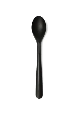 Lepels herbruikbaar, CPLA 19 cm zwart Folia