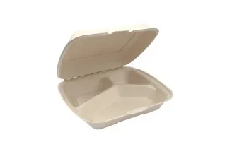 Menuboxen 3-vaks IP4, suikerriet 20,5 x 23 x 7 cm beige