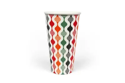 Milkshakebekers 500 ml (20 oz), karton Ø 9,2 x 15,5 cm verschillende kleuren Retro