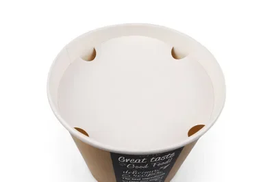 Deksels voor foodbuckets 3900 ml, karton Ø 20,5 cm wit Good Food