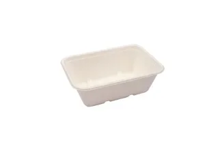 Maaltijdbakken 750 ml, suikerriet 18 x 12,5 x 6,4 cm beige
