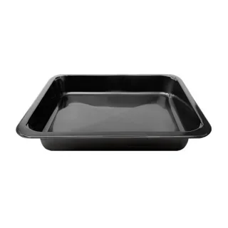 Menuschalen 1-vaks, rPP 22,7 x 17,8 x 4,9 cm zwart