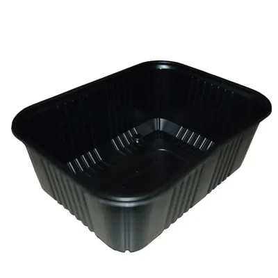Menubakken topseal 1000 ml, PP 19,7 x 15 x 5 cm zwart
