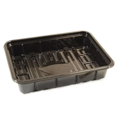 Menubakken topseal 400 ml, PP 19,7 x 15 x 2 cm zwart