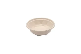 Saladebakken 500 ml, suikerriet Ø 16 x 4,8 cm beige