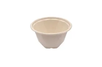 Saladebakken 1000 ml, suikerriet Ø 16 x 9 cm beige
