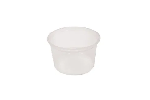 Saladebakken rond 500 ml, PP Ø 11,5 cm transparant