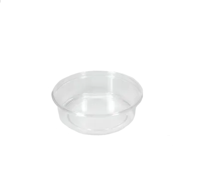 Saladebakken “rond” 125 ml, PS Ø 10,1 x 3 cm transparant