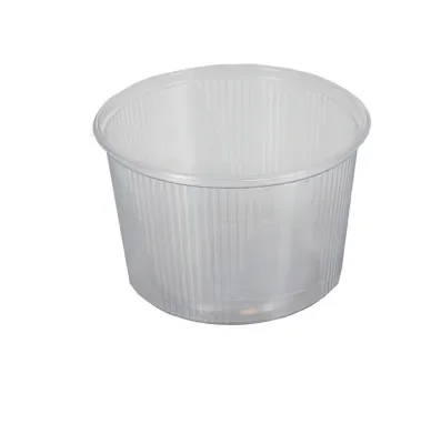 Saladebakken “rond” 300 ml, PP Ø 10,1 x 6,4 cm transparant