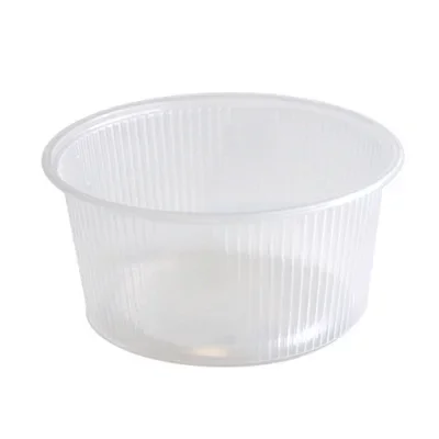 Saladebakken “rond” 250 ml, PP Ø 10,1 x 5 cm transparant