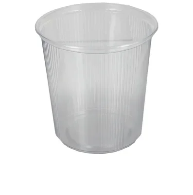 Saladebakken “rond” 500 ml, PP Ø 10,1 x 10,3 cm transparant