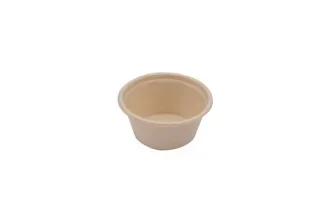 Sausbakjes 60 ml, suikerriet Ø 6,2 x 3 cm beige